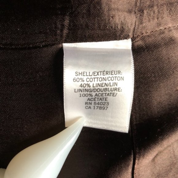 Banana Republic Factory Outlet short sleeve brown blazer, vintage, size 10 - Picture 4 of 4